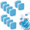 SUNDERLOOK 12 Pcs Washing Machine Cleaning Tablets, Tablets Cube For Deep Cleaning Dishwashing Detergent  (12 Tablet)