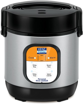 Kent 16019 Personal Electric Rice Cooker  (0.9 L, Black, Grey)