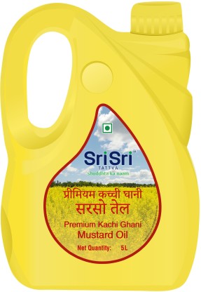 Sri Sri Tattva Premium Kachi Ghani Mustard Oil Can  (5 L)