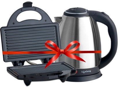 Lifelong LLCMB31 1.5L EK15 Electric Kettle with 750 W Grill Sandwich Maker Combo