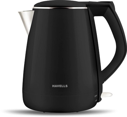 HAVELLS Aqua plus 1500w Electric Kettle  (1.2 L, Black)