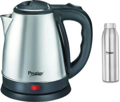 Prestige Electric Kettle PKOSS 1.5L+Single Wall water Bottle- Beverage Maker  (1.5 L, Multicolor)