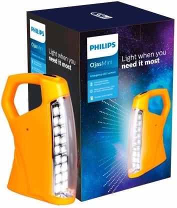 PHILIPS OjasMini Rechargeable LED 4 hrs Lantern Emergency Light  (Yellow)
