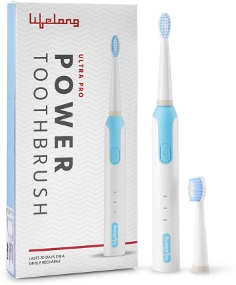Lifelong LLDC18 Electric Toothbrush  (White, Blue)