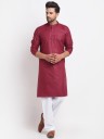 Men Kurta and Pyjama Set Cotton Blend
