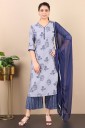 Women Kurta and Palazzo Set Viscose Rayon