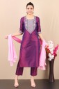 Women Kurta and Pant Set Art Silk