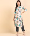Women Crepe Kurti Pant Set