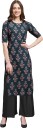 Women Kurta and Palazzo Set Crepe