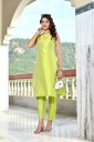 Women Art Silk Kurta Pant Set