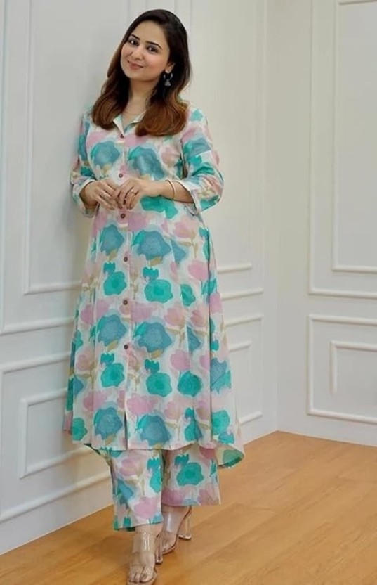 Women Viscose Rayon Kurta Pant Set