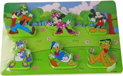 DISNEY Wooden Puzzle 7Pcs - Mickey And Friends  (7 Pieces)