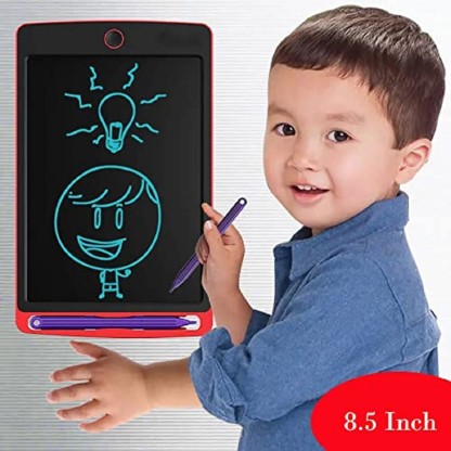 Prekrasna Portable Re-Writable LCD E-Pad with Stylus, Digital Notepad for Drawing, Playing, Handwriting Learning Toys for Kids  (Red)