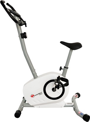 Powermax Fitness BU-515 Magnetic Upright Bike with LCD Display Upright Stationary Exercise Bike  (White)