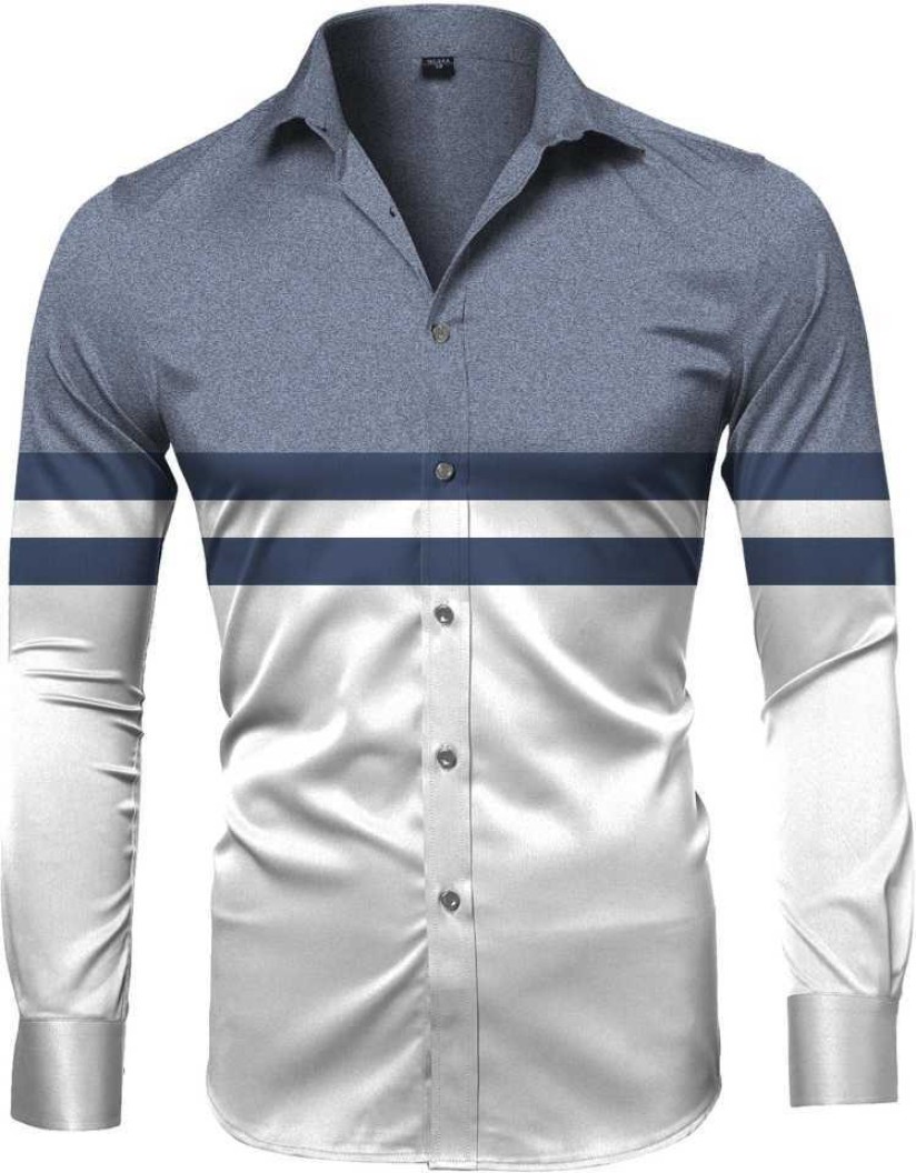 Cotton Polyester Blend Printed Shirt Fabric  (Unstitched)