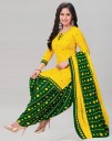 Unstitched Crepe Salwar Suit Material Floral Print, Printed, Geometric Print