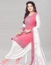 Unstitched Crepe Salwar Suit Material Checkered, Floral Print, Printed, Geometric Print