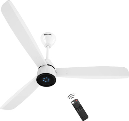 Atomberg Renesa Prime Remote|High Air Delivery|LED Speed Indicator|Low Noise|Sleek Design with 3 Year Warranty BLDC Motor with Remote 1200 mm Ceiling Fan  (5 Star | Gloss White | Pack of 1)