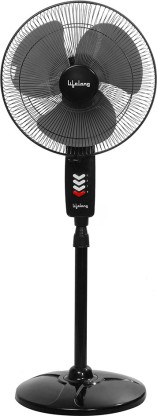 Lifelong LLPF01 400 mm 3 Blade Pedestal Fan  (Black, Pack of 1)