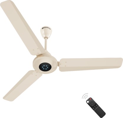 Atomberg Ameza+ Ceiling Fan 5 Star 1200 mm 3 Blade Ceiling Fan  (BLDC Motor with Remote | Seasand Ivory | Pack of 1)