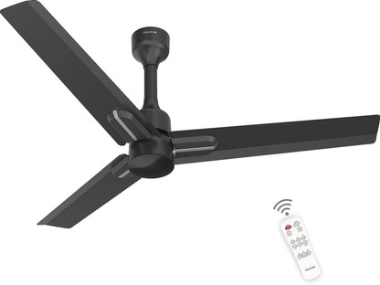 Polycab Wizzy neo with 4 Year Warranty Remote Controlled 1200 mm Ceiling Fan  (5 Star | Black Silver | Pack of 1)