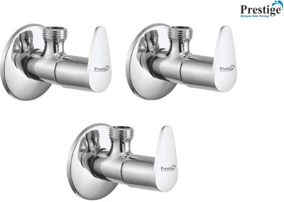 Prestige Angle Cock (Set of 3) Valve Jazz Chrome Plated Angle Cock Faucet  (Wall Mount Installation Type)