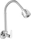 Oleanna Divine (Brass) Kitchen Sink Spray Spout Flexible Sink Cock with Flange Pillar Tap Faucet  (Wall Mount Installation Type)