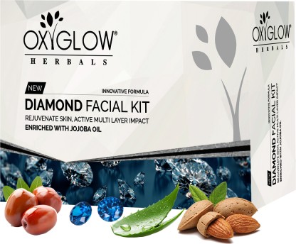 OXYGLOW Diamond Facial Kit Enrich with Jojoba Oil|Prevent Wrinkles|Maintain Elasticity  (50 g)