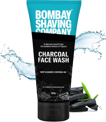 BOMBAY SHAVING COMPANY Removes Excess Oil & Dirt | Gives Glowing Skin for Men with Bamboo Charcoal Face Wash  (100 g)