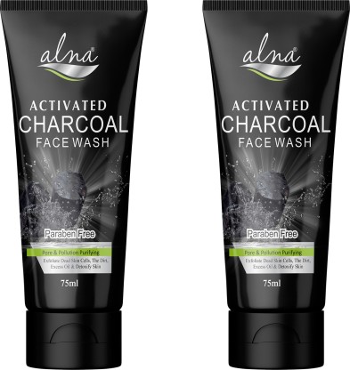 Alna Care Charcoal Face wash pack of 2 Face Wash  (150 ml)