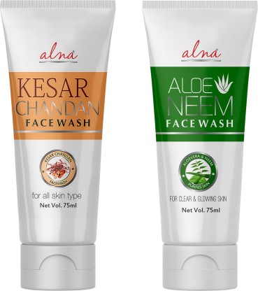 Alna Care Aloe Neem With Kesar Chandan  |  Combo Face Wash  (150 ml)