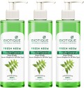 BIOTIQUE Fresh Neem Pimple Control  Buy 2 Get 1 Free (200X3) Face Wash  (600 ml)
