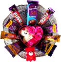 Cadbury Valentines Day Gift For Your Boyfriend/Girlfriend/Husband/Wife Combo  (Cadbury Fuse - 2, Cadbury Silk Oreo - 1, Cadbury Five Star - 2, Cadbury Dairy Milk - 2, Cadbury Shots - 2)