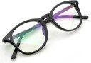 Full Rim Round Anti Glare & Blue Cut Computer Glass For Men & Women  (55 mm)