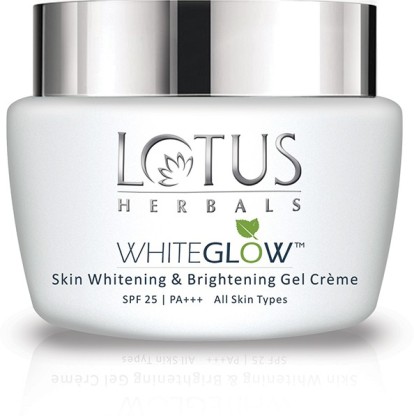 LOTUS HERBALS WhiteGlow Skin Whitening And Brightening Gel ýFace Cream with SPF-25, for all skin types  (60 g)