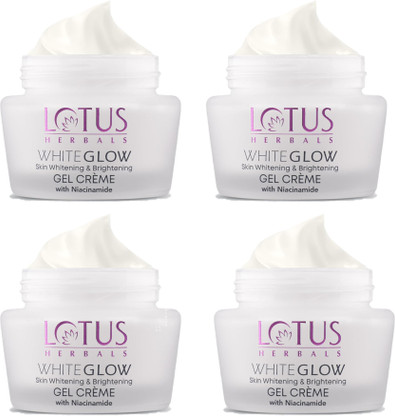 LOTUS Whiteglow Skin Whitening & Brightening Gel Cream SPF 25(Pack of 4) (40g * 4)  (160 g)