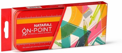 NATARAJ On Point Geometry Box  (Red)