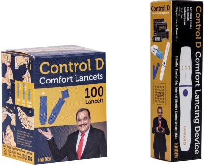 Control D Lancing Device & 100 Glucometer Lancets  (100)