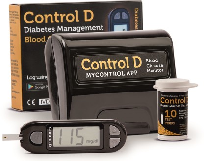 Control D Diabetes Care Kit Glucometer  (Black)