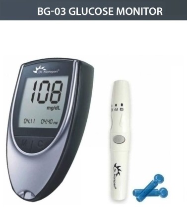 Dr. Morepen Glucomter without Test Strips only Glucometer  (Black)
