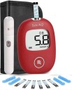 AccuSure Safe AQ Glucose Kit X 10 Glucometer  (Red)