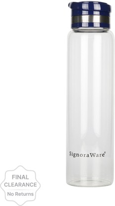 Signoraware Starlite Glass Bottle 1 ml Bottle  (Pack of 1, Clear, Glass)