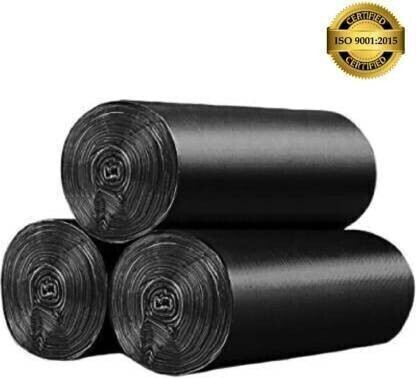CLOUDTEN Garbage Bags Medium Size Black Color 19 X 21 Inch | Disposable Dustbin Bags Medium Size for Home Kitchen | Pantry Dustbin Covers Medium 13 L Garbage Bag  Pack Of 30  (30Bag )