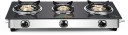 Greenchef Crystal Stainless Steel Manual Gas Stove  (3 Burners)