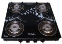Sigri-wala Surya ISI Certified Toughened Door Step WarrantyTornado Stainless Steel, Glass Manual Gas Stove  (4 Burners)