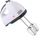 BMS Lifestyle by BMS Lifestyle Electric Hand Mixer With Stainless Steel Attachments, 7 -Speed, Includes; Beaters, Dough Hooks 180 W Hand Blender  (White)