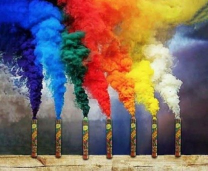 Quinergys Festival Item Holi Color Smoke Super Scented Fog Holi Color Powder Pack of 1  (Purple, 177 g)