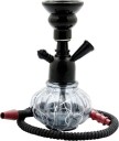 Glori-fyi Antique Handcrafted 7.5 inch Glass, Iron, Ceramic Hookah  (Black, White)