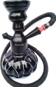 The New Look The New Look 8 inch Glass Hookah Black 8 inch Glass Hookah  (Black)