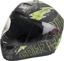 Steelbird sba-1 free live Motorbike Helmet  (MAT BLACK GREEN)